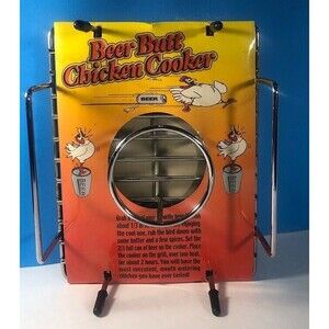 NEW Beer Can Double Stainless Steel - King of Chicken Cookers
